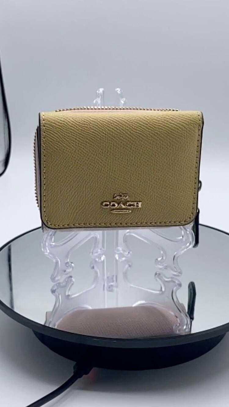 Coach Tri-Color Small Zip Wallet